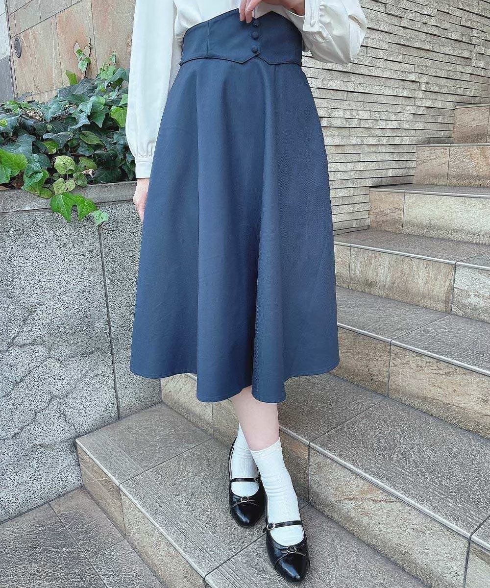 コルセットベルトの取り外しができる2way仕様のフレアースカート🥀