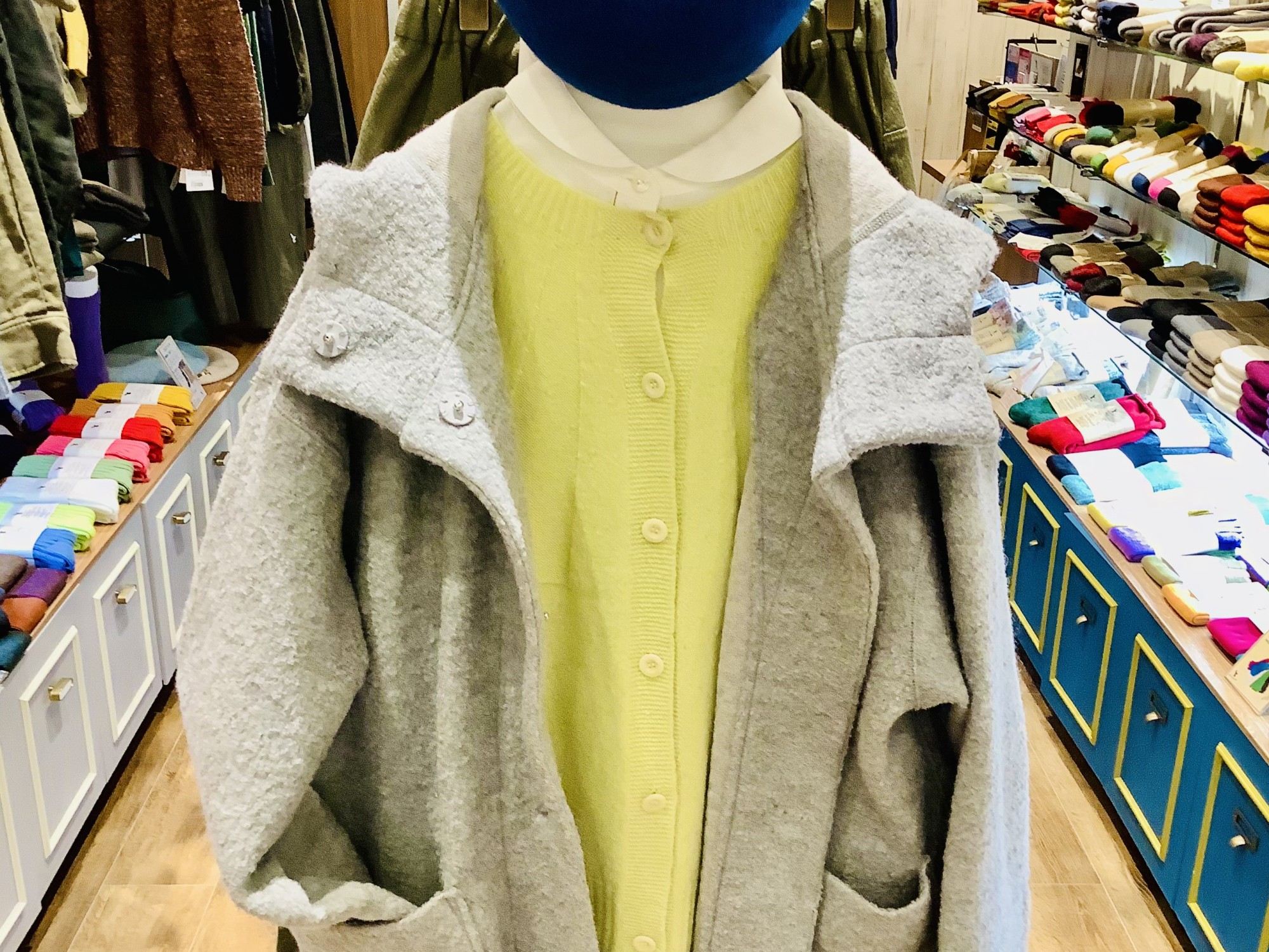 トラッド感×今っぽさがささる！『ウールネップツイードパラシュートカーディガン』