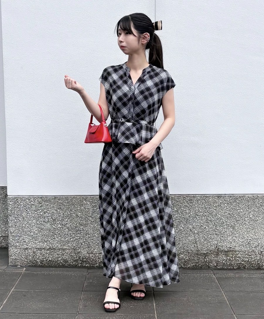 12日販売スタート🌟シアーチェックワンピース