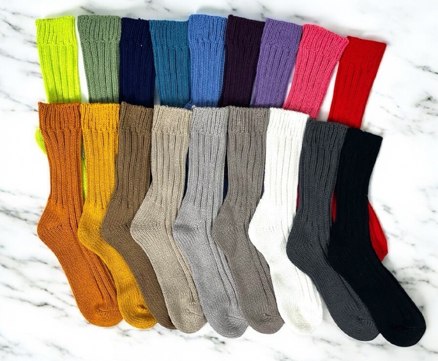 ローゲージのざっくり感が可愛い!『ごろごろソックス』