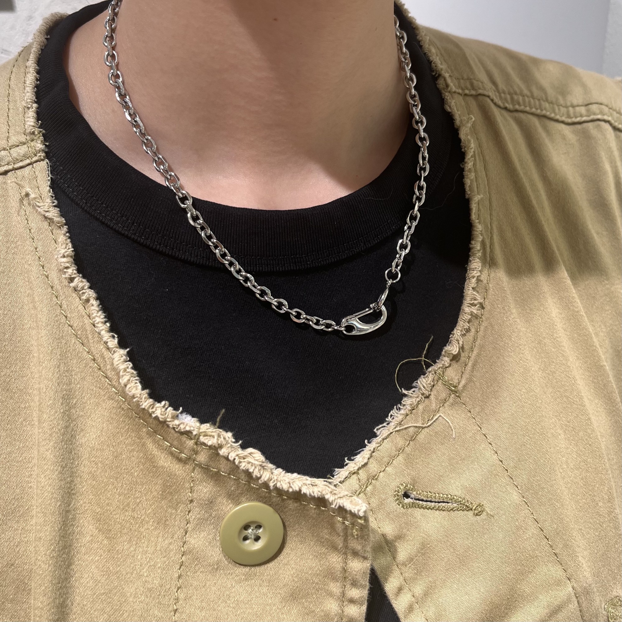 【🌼カジュアルコーデにおすすめのステンレスネックレス⛓️】　