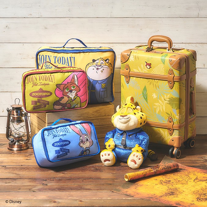 『ズートピア』のキャラクターをデザインしたトラベルグッズが揃う新コレクションをディズニーストアで順次発売