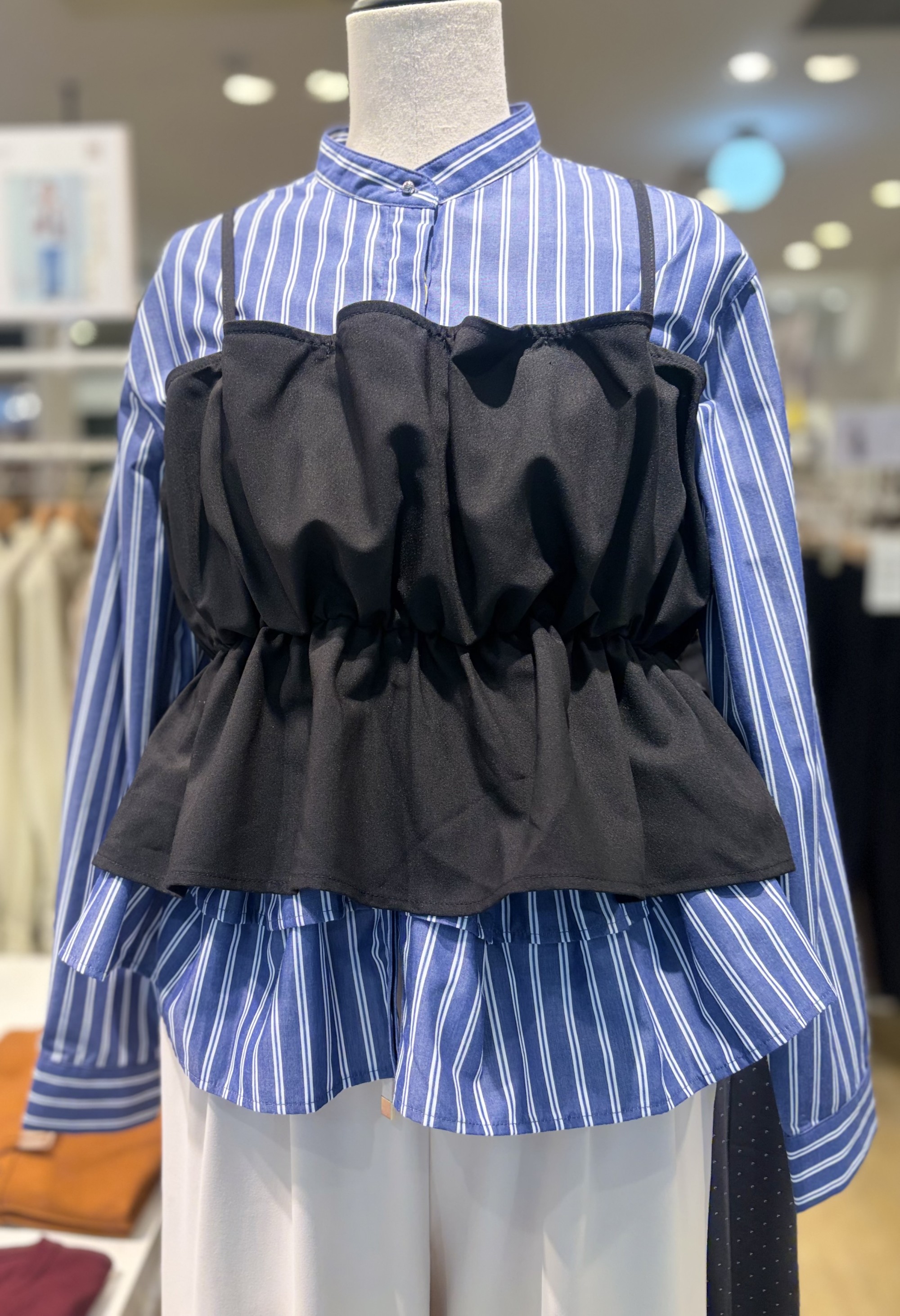 【いつものシャツやニットにプラス】レイヤードビスチェ