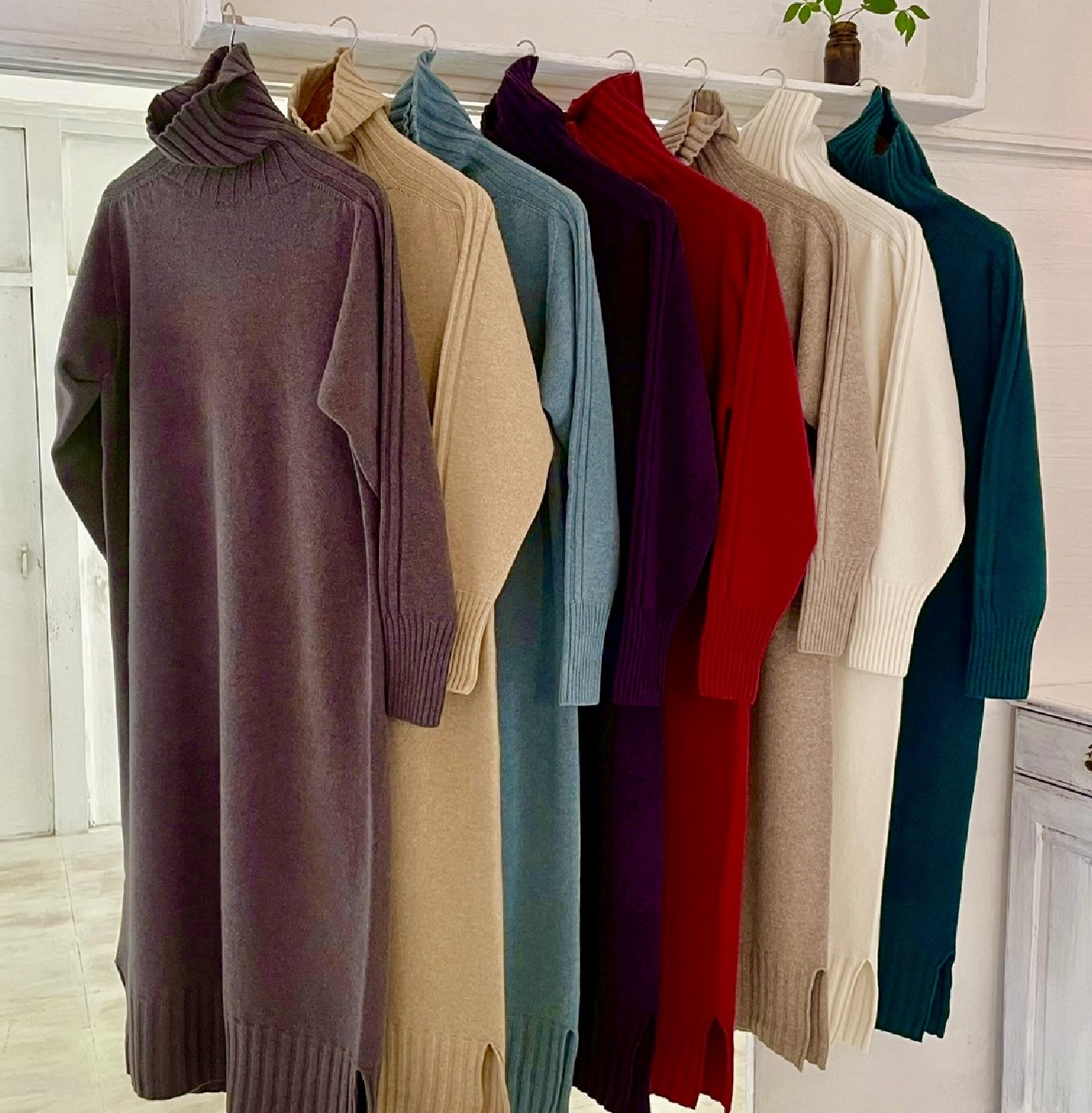 洗練された仕上がりで着心地抜群！『エクストラファインラム ラムズウールワンピース』