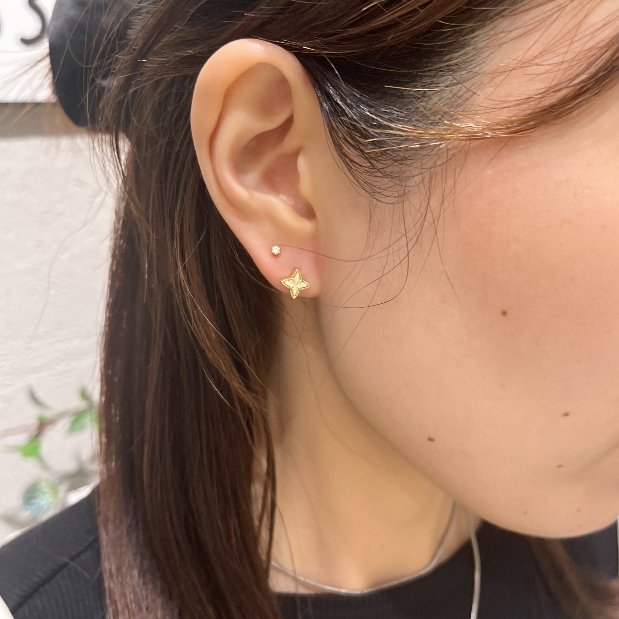 【silver925⭐️コンビカラースターピアス】