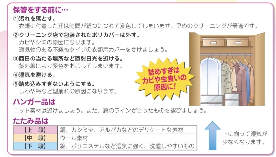 お家のクローゼットがスッキリ！