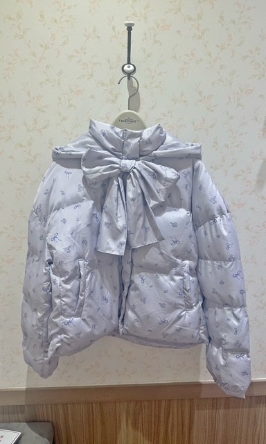 〘リボン1つで大変身〙ダウンコート