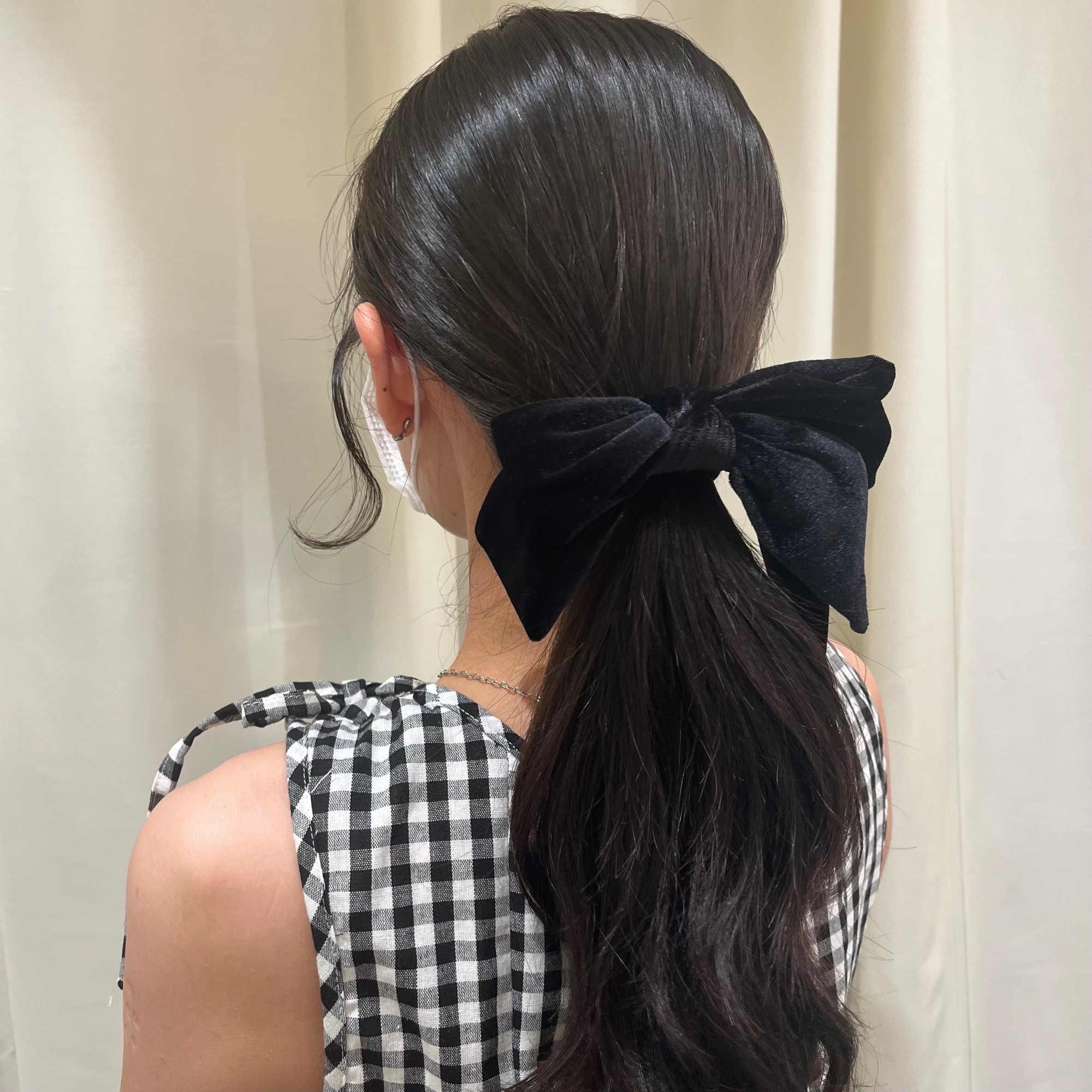 【𝐍𝐞𝐰】ベロアリボンフックポニー❤︎₊ ⊹
