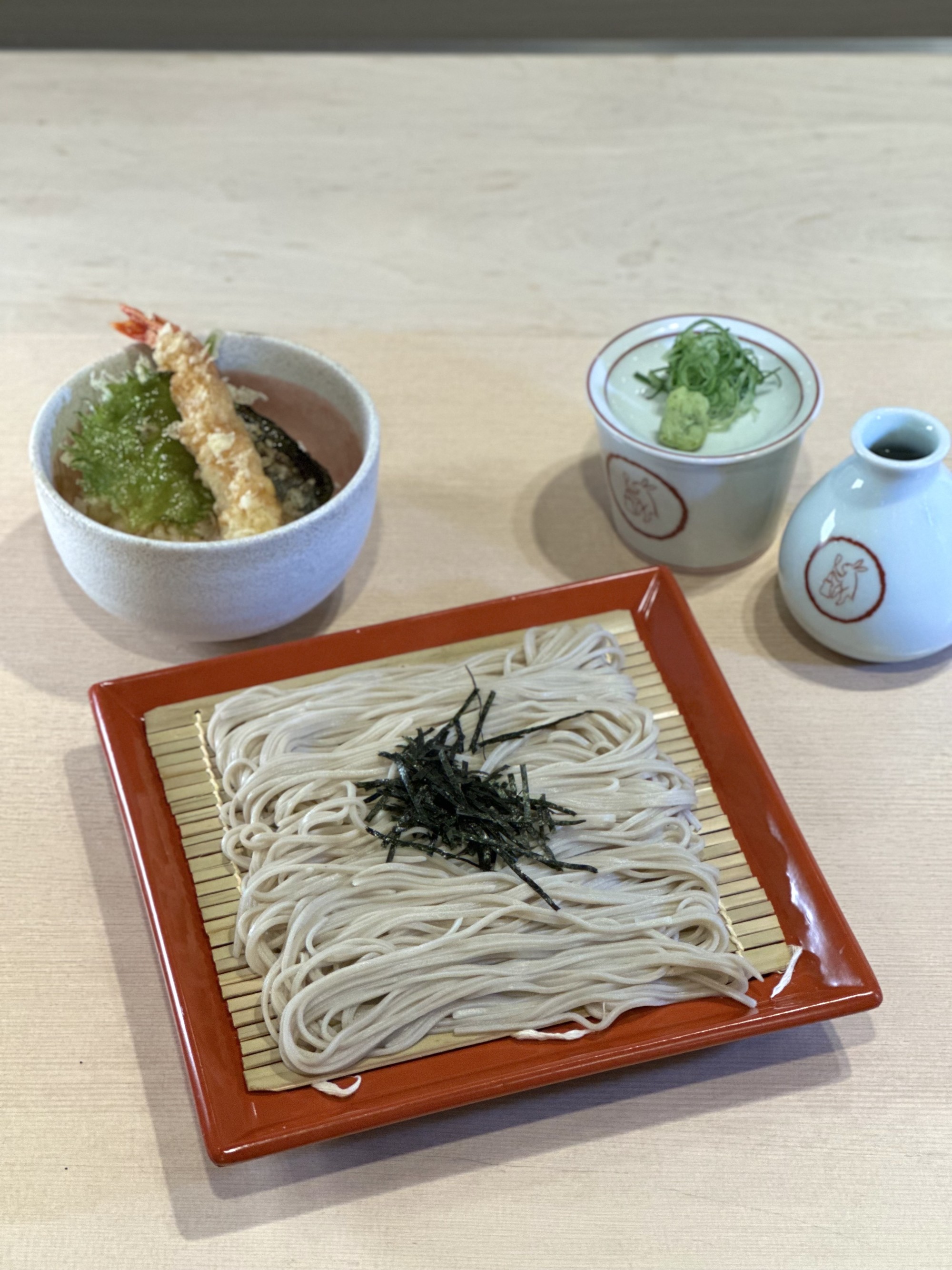 ざるそばとミニ天丼セット