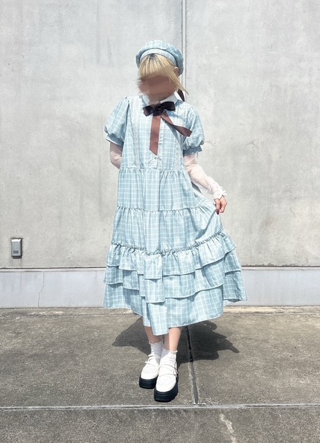 ふわっとしたシルエットが上品なワンピース