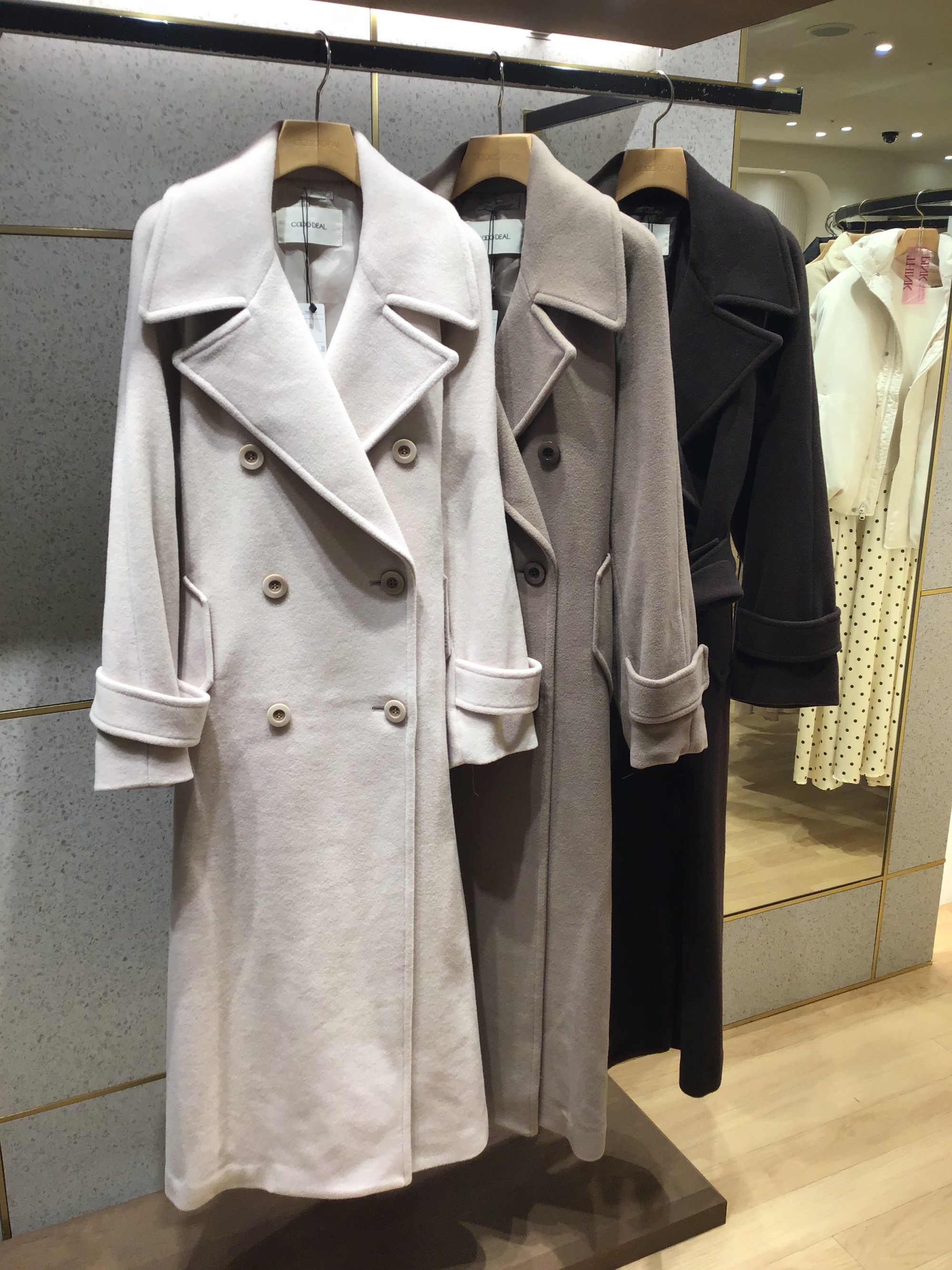 【新作入荷】ロングウールトレンチコート)