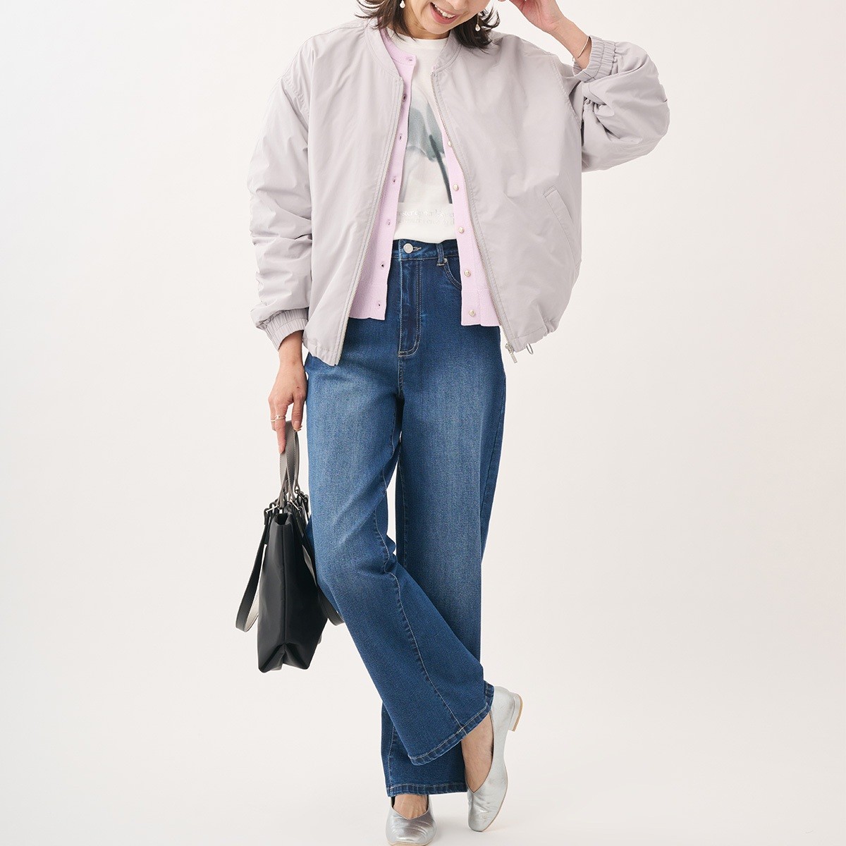 春を先取り！雨や汚れに強い【すごナノ撥水】のきれいめ薄綿ジップブルゾン