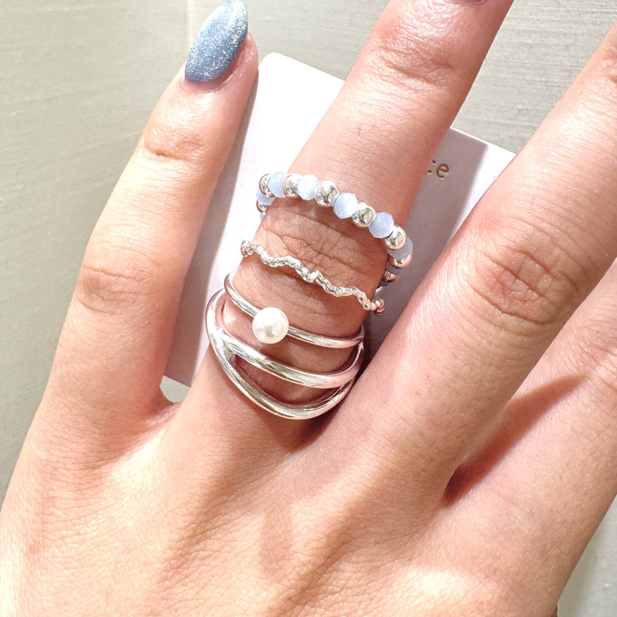 New🌟ビーズセットリング💍✨