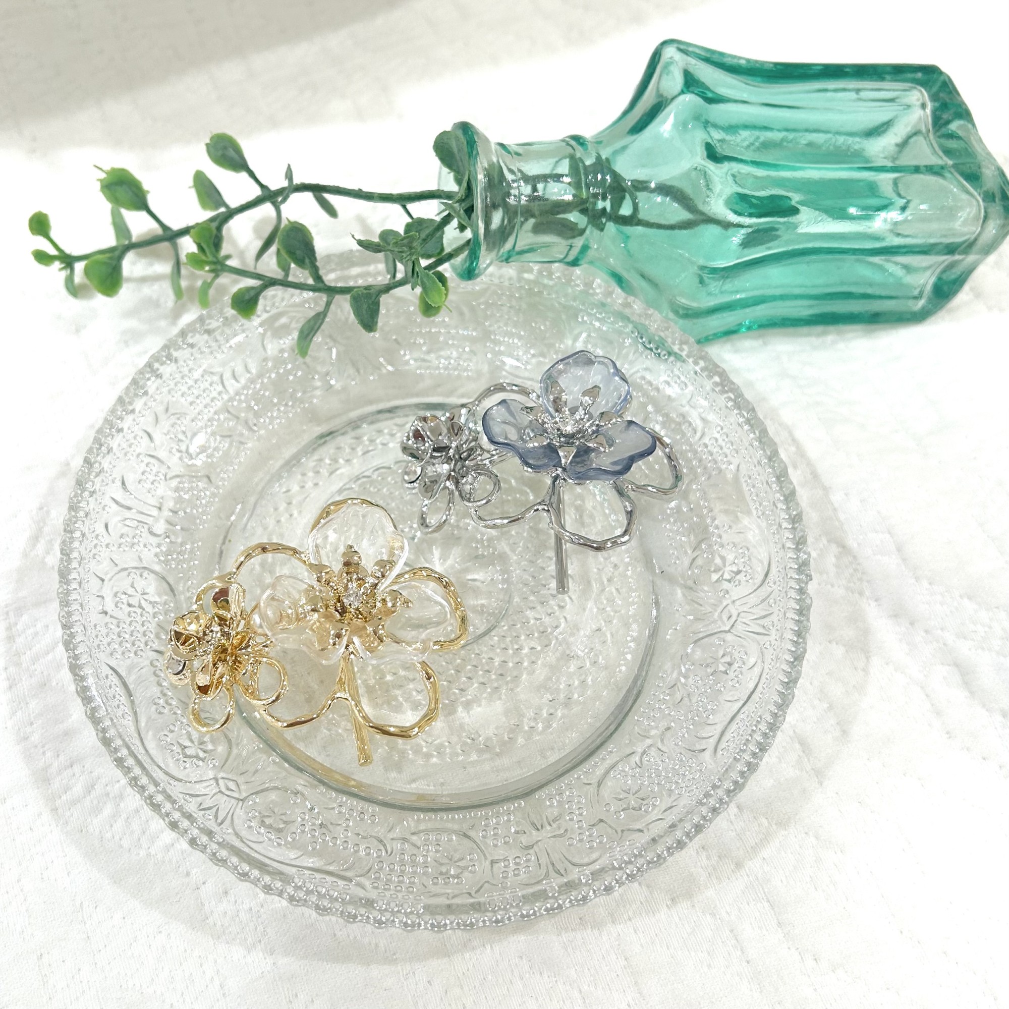 【New!!】クリアフラワーフックポニー🌼‎🤍