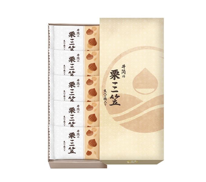 新商品「井筒の栗三笠」