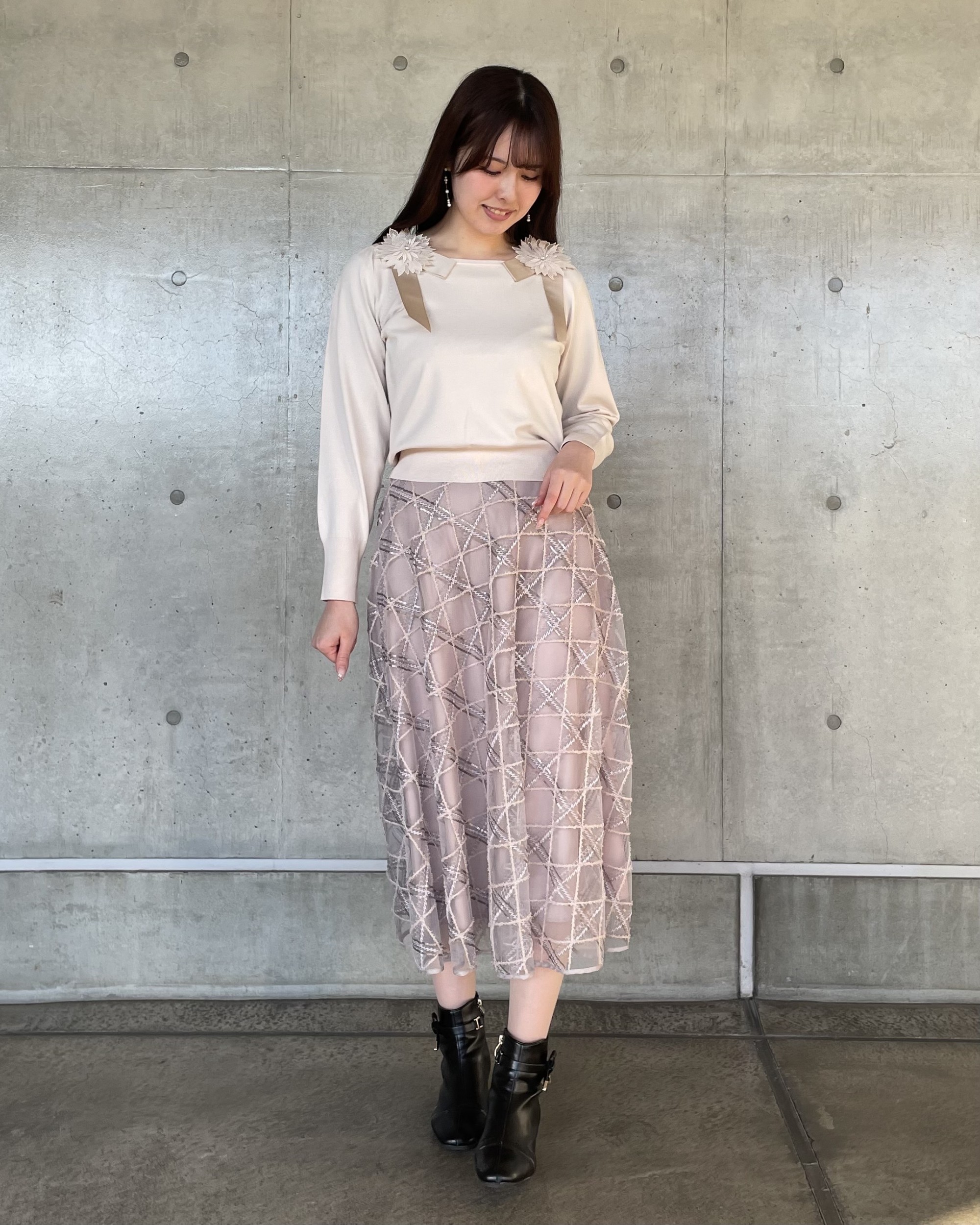 華やか可愛い大人のお出かけコーデ