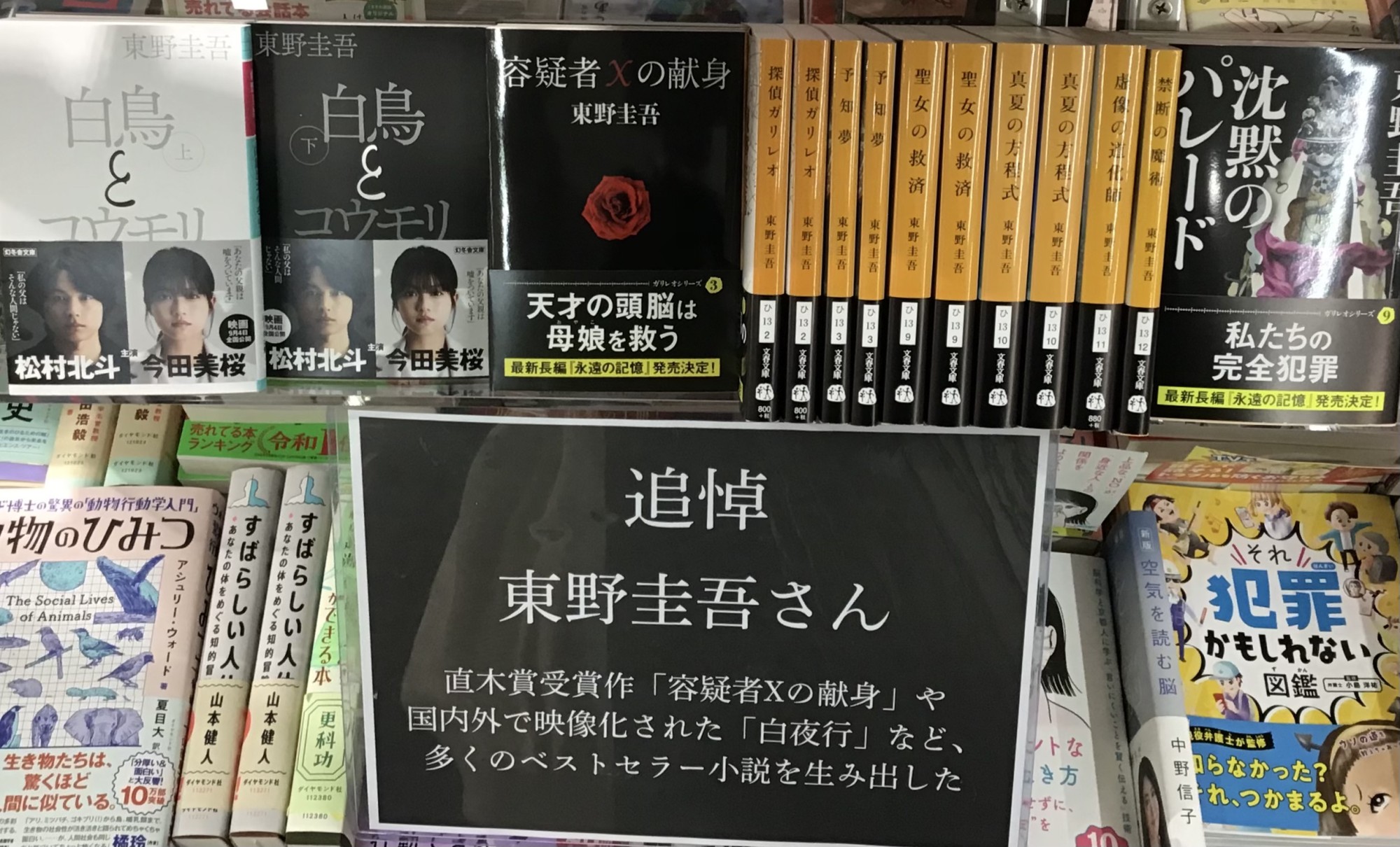 東野圭吾さんの作品を取り揃えております。