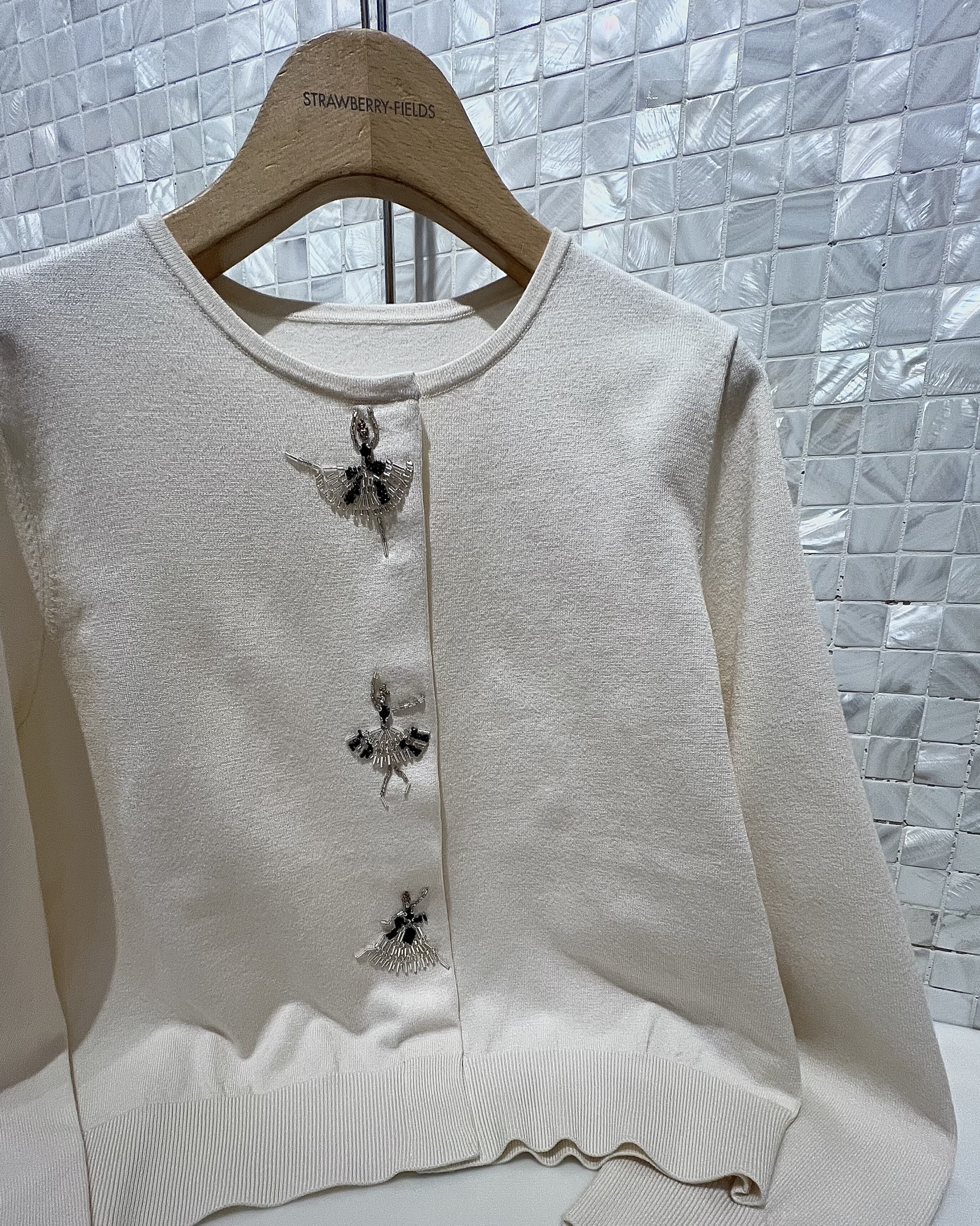 バレリーナモチーフニットカーディガン