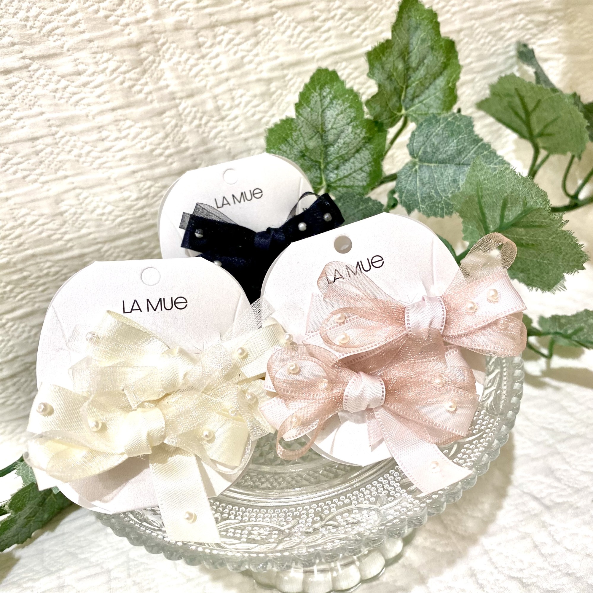 【新作アイテム】リボンパールミニクリップ🎀