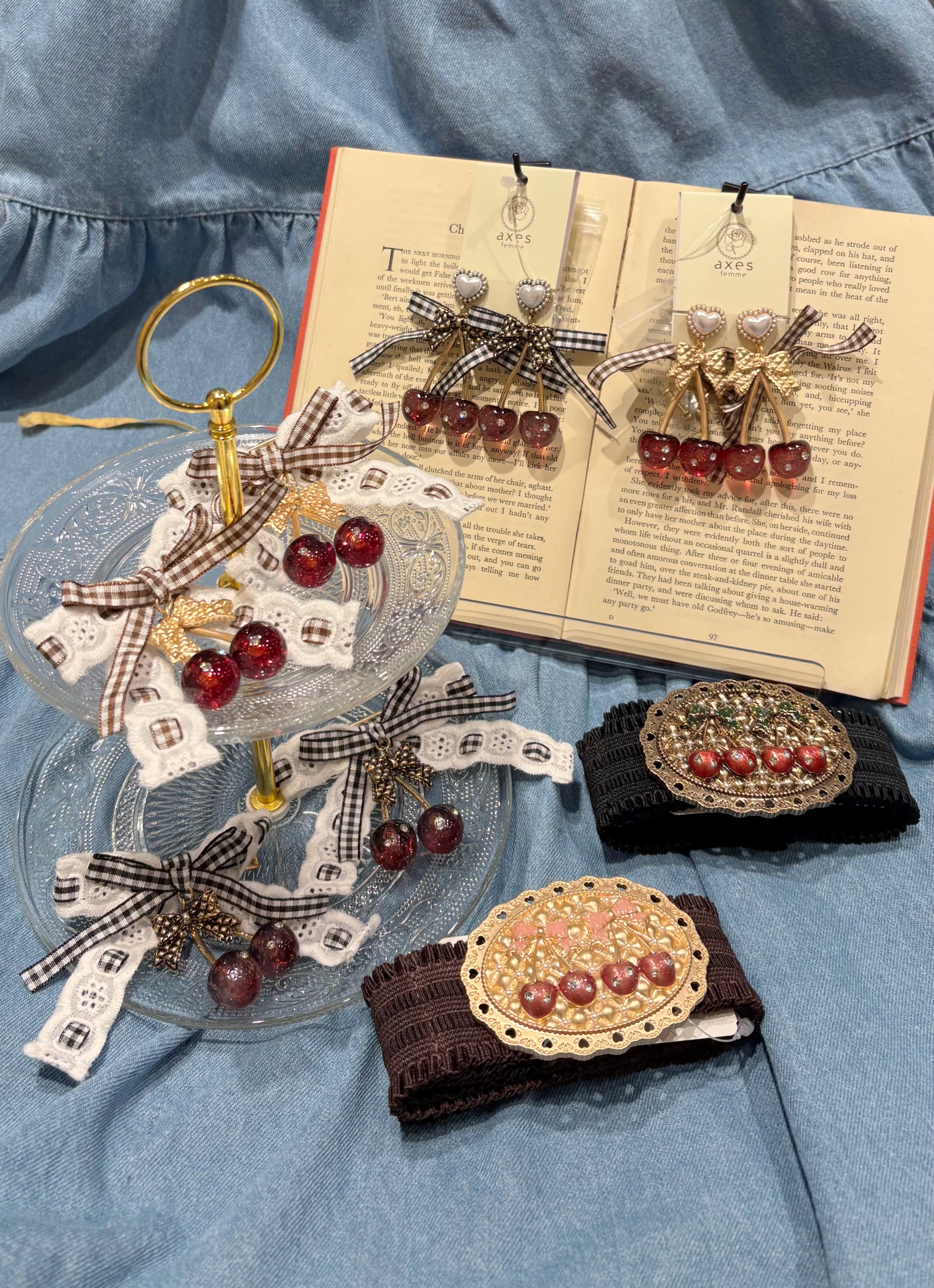 ちゅるんとみずみずしいさくらんぼのアクセサリー🍒