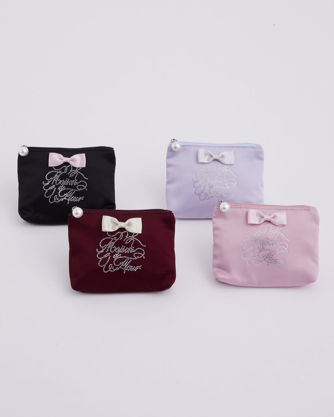 シャイニーリボンティッシュケース&ラウンドポーチ✨