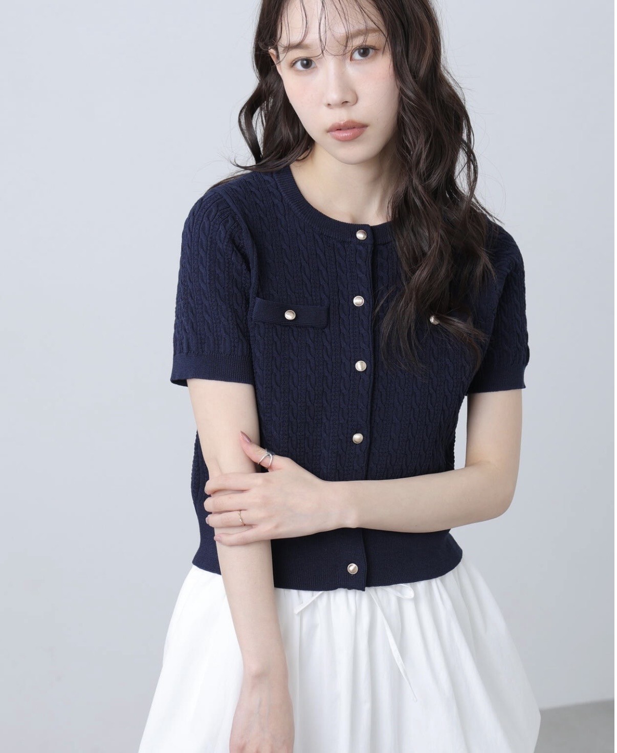 大人気金ボタンニット✨