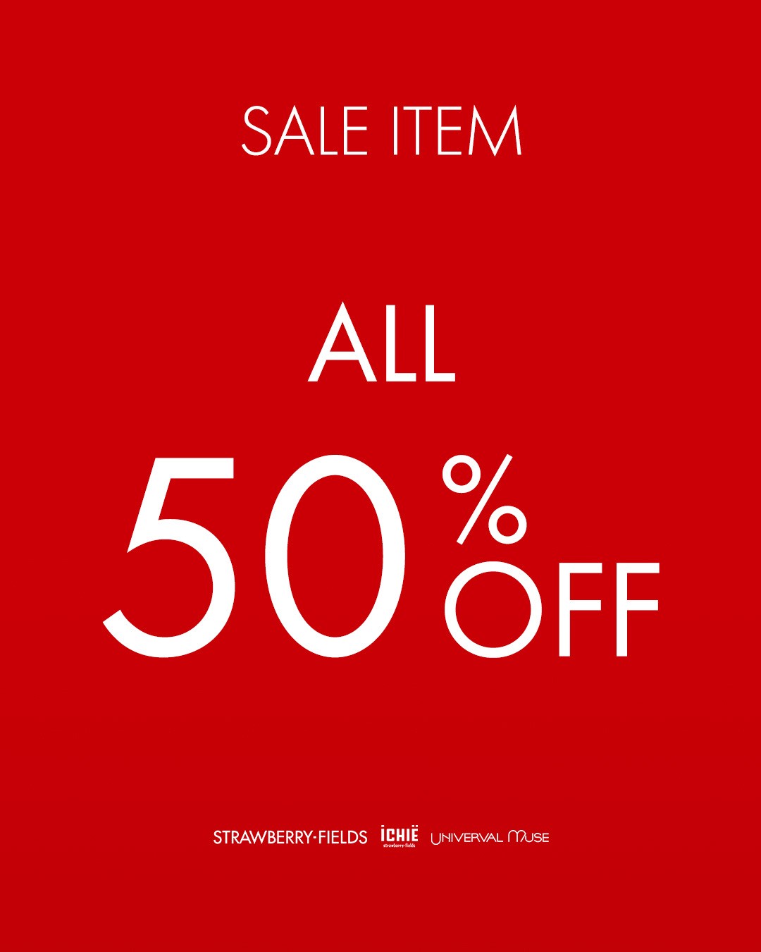 All sale item 50%off‼︎