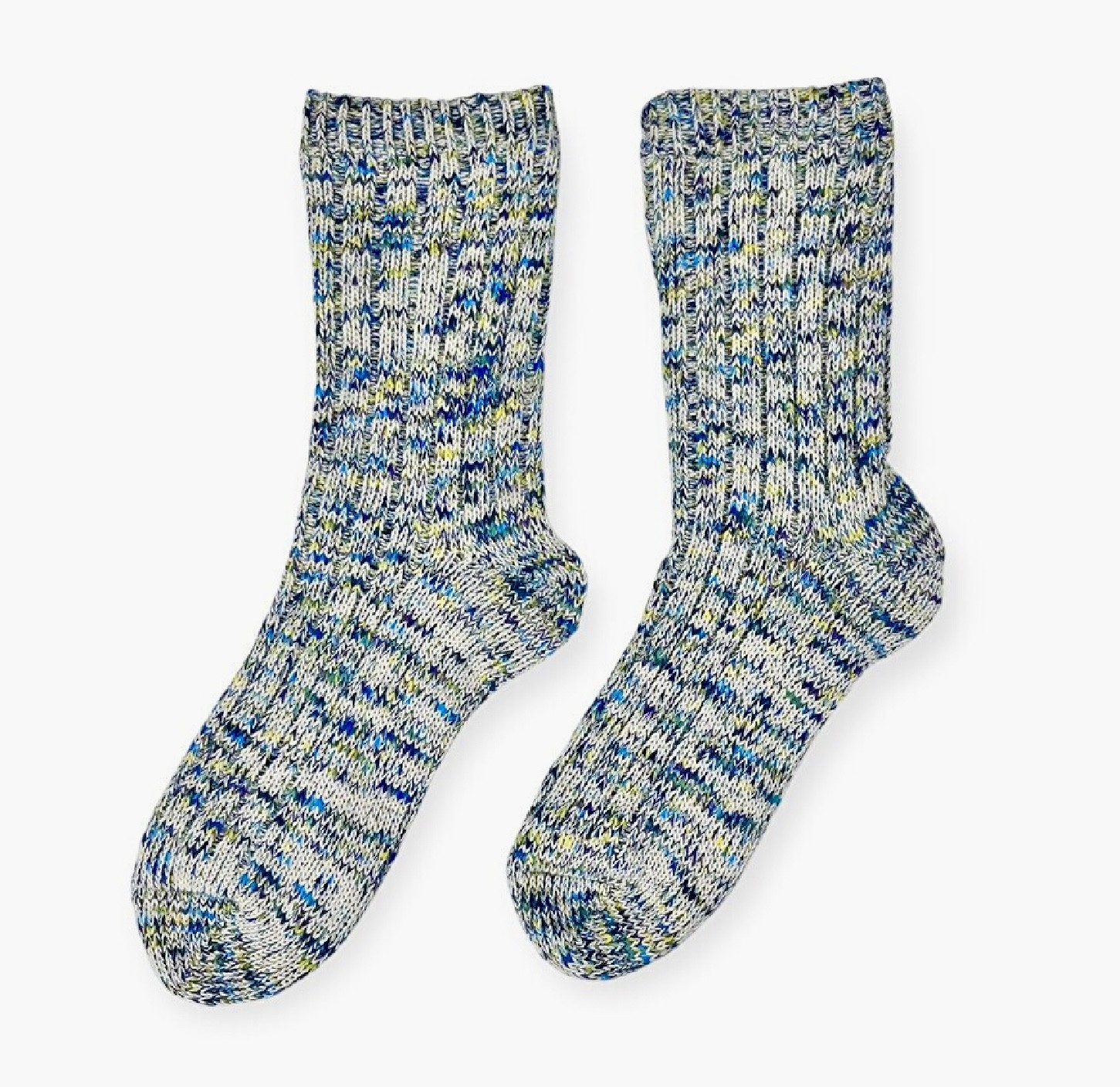 ポップな色使いが可愛い！『裏シルク二重編みソックス(内側シルク平編みタイプ)』