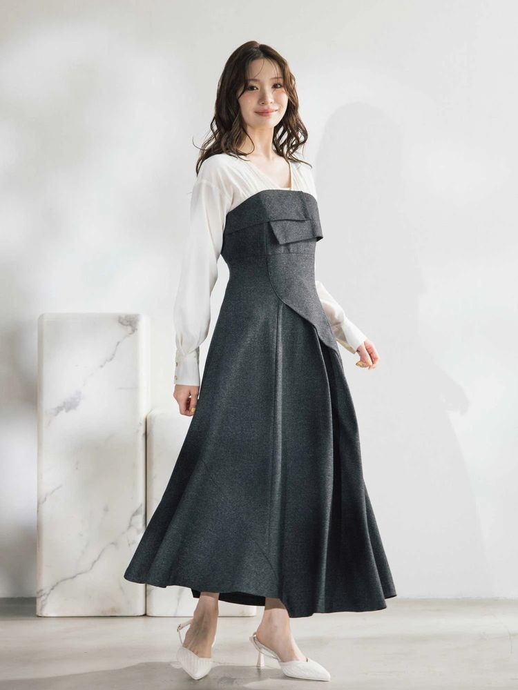 大人可愛い上品ワンピース