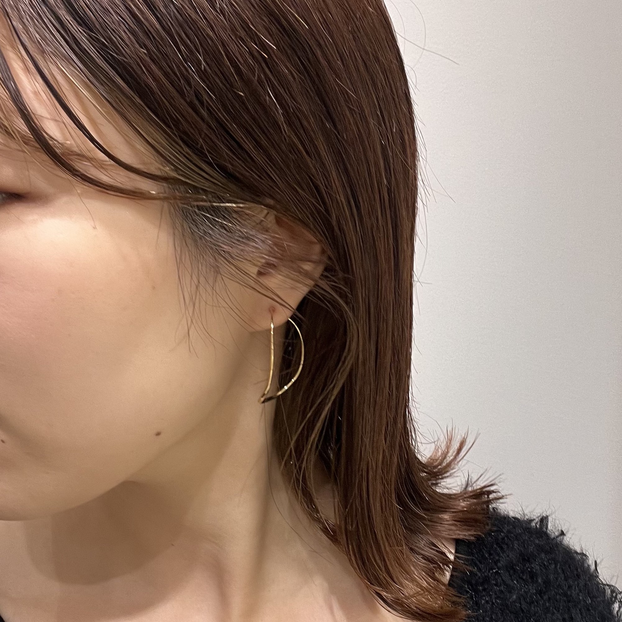 【⭐️人気のニュアンスフープピアス⭐️】