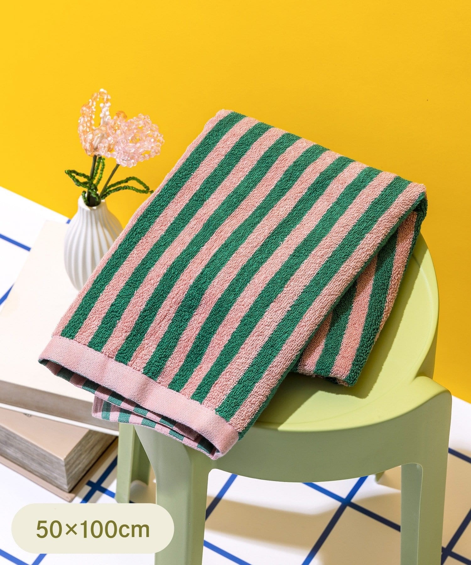 ストライプ柄タオル入荷🌈