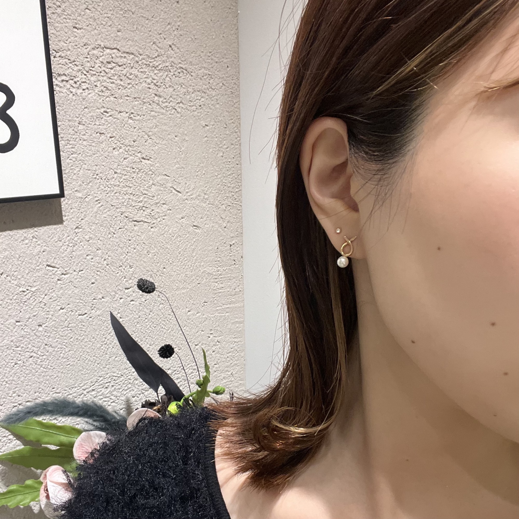 　【❄️オケージョンにおすすめパールピアス❄️】