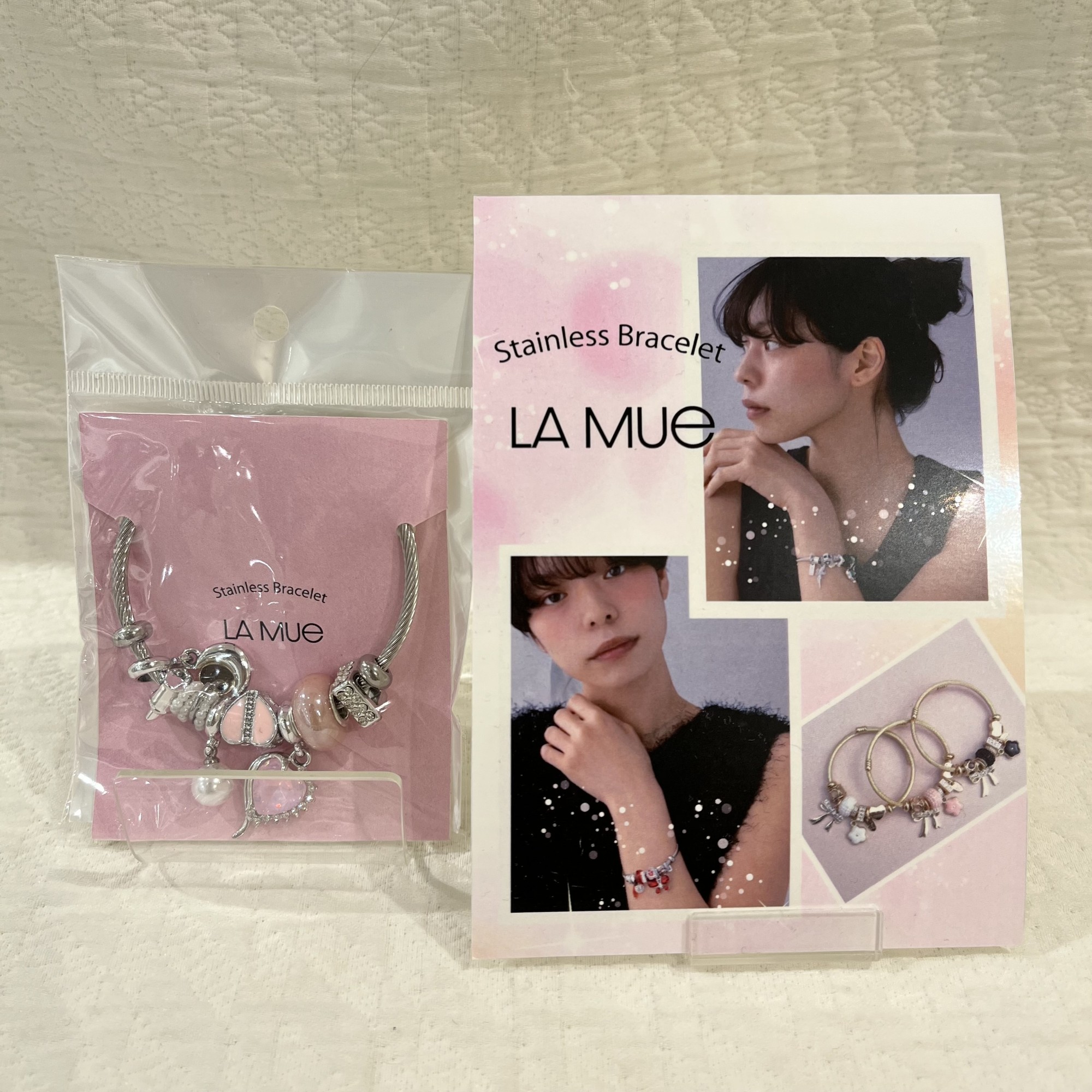 【𝖭𝖾𝗐】charm stainless bracelet ₊˚⊹♡