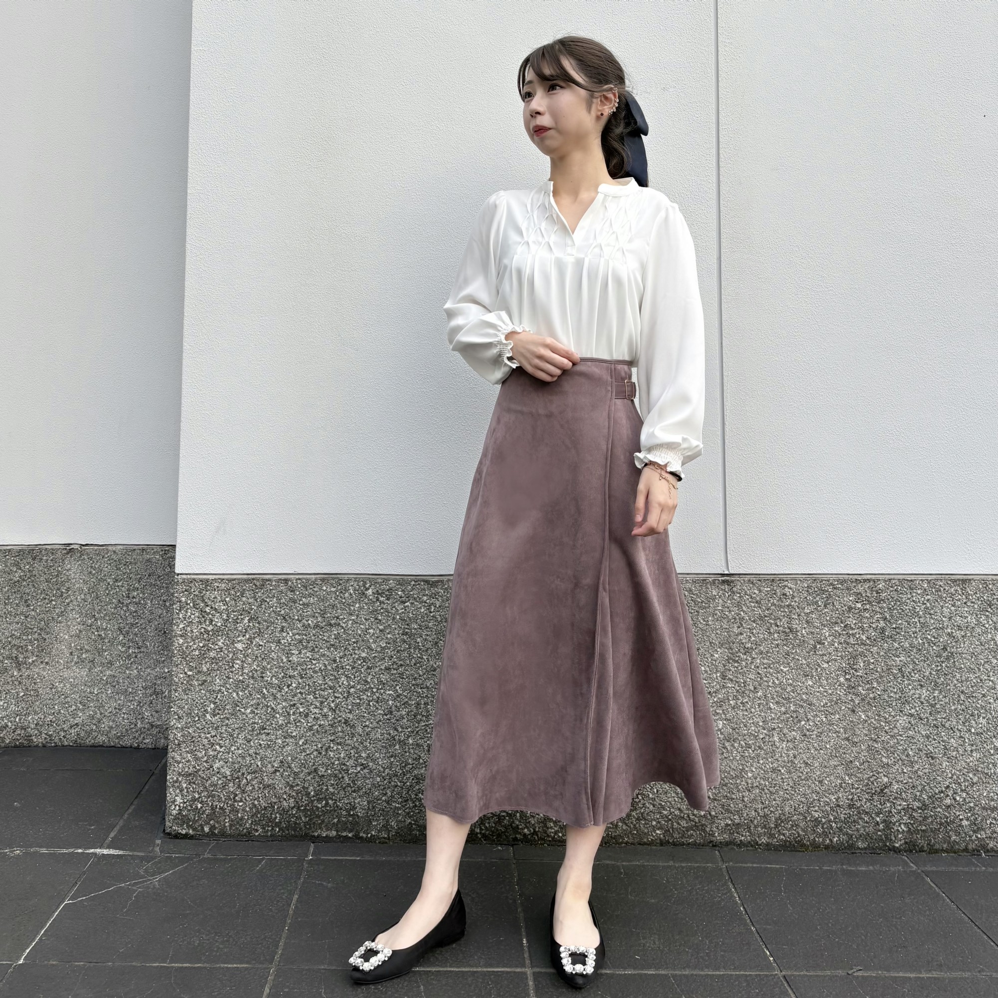 大人フェミニンオフィスカジュアルコーデ💼
