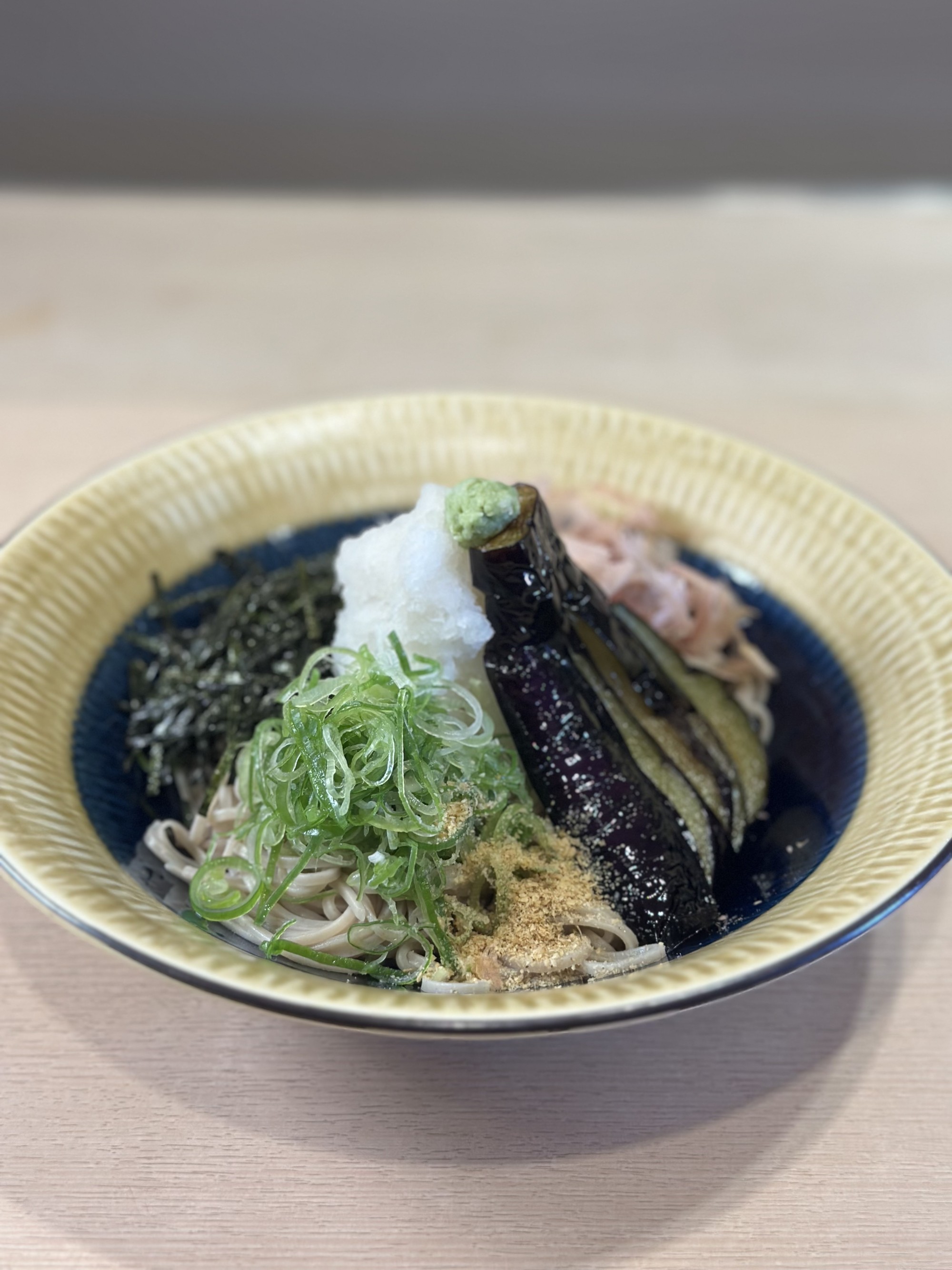 揚げ茄子おろしそば🍆