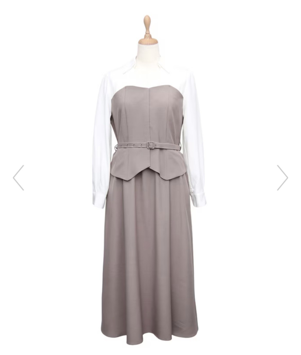 大人なビスチェドッキングワンピース