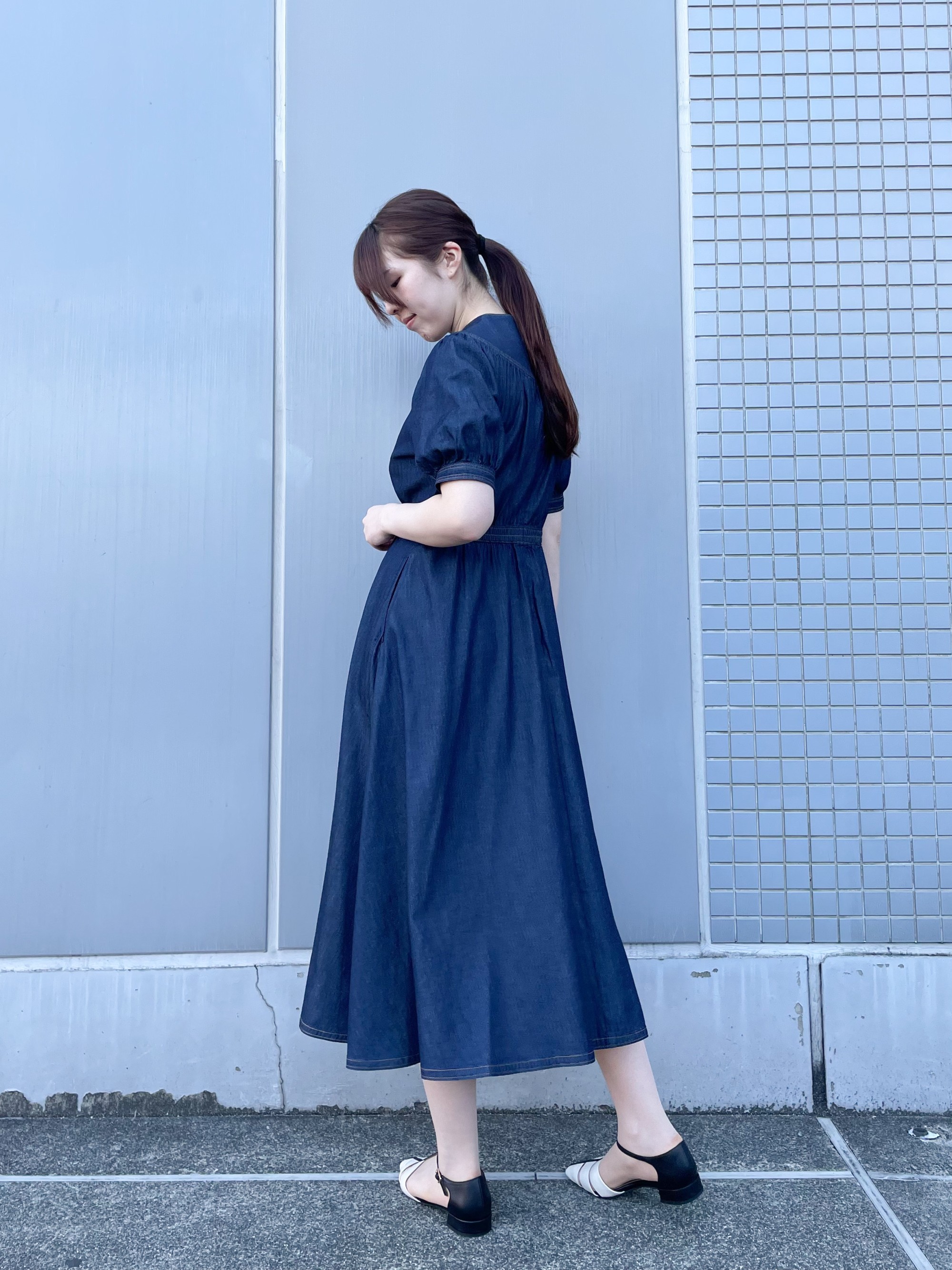 ライトデニムワンピース