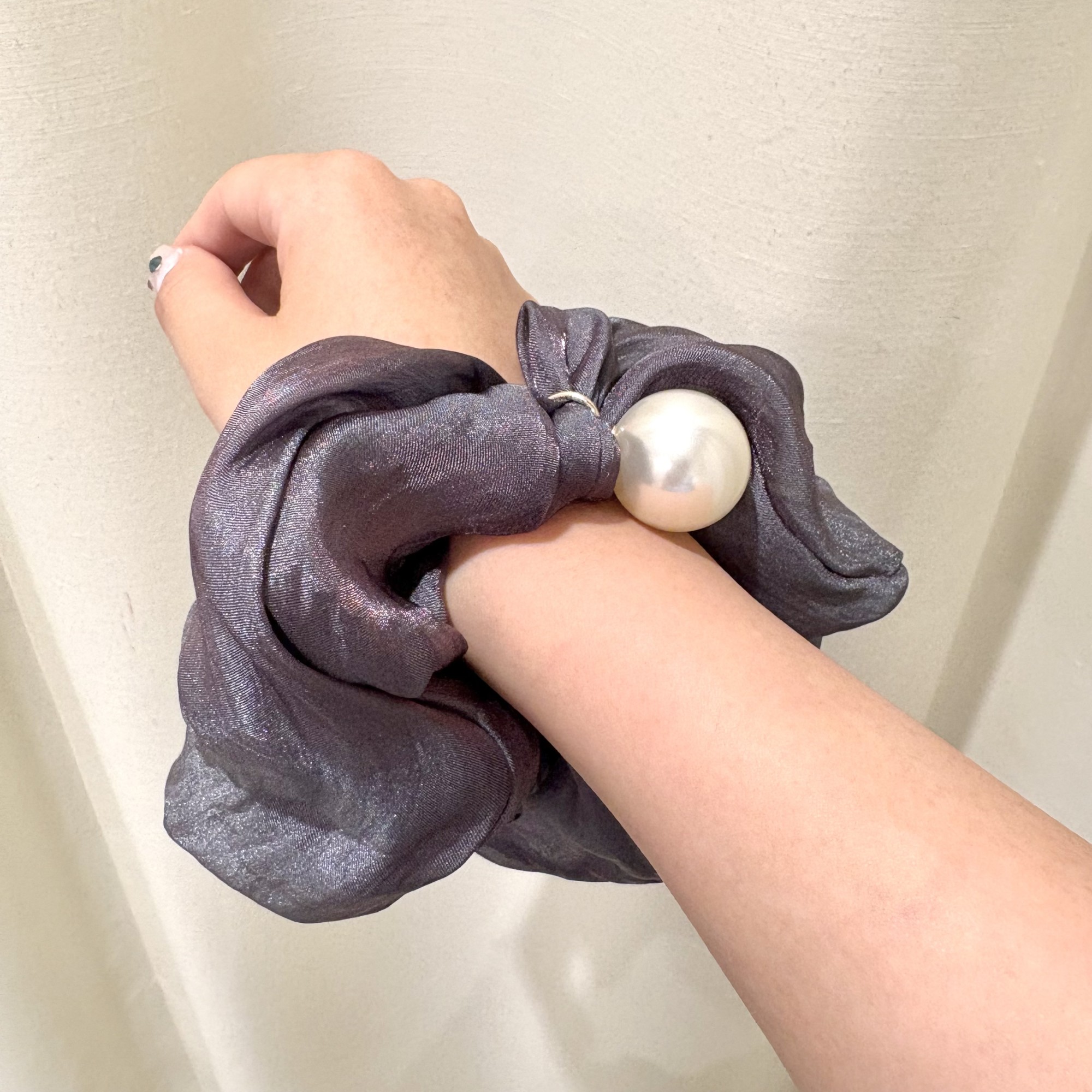 New🌟パール付きシュシュ🫧✨