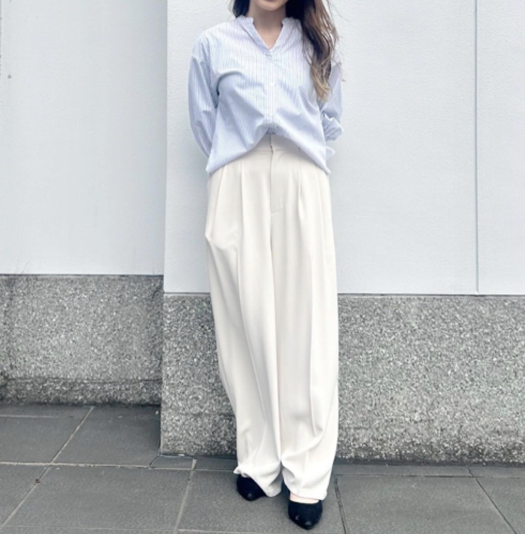 オフィススタイルにもおすすめ🌟ストライプブラウス