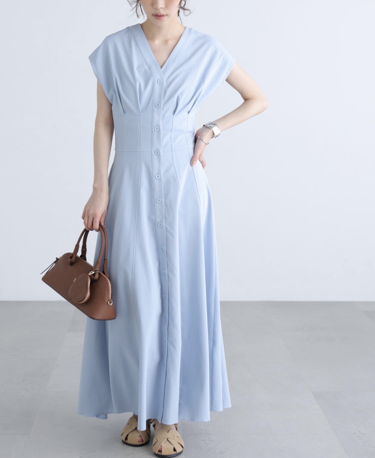 スッキリ見えるワンピース👗