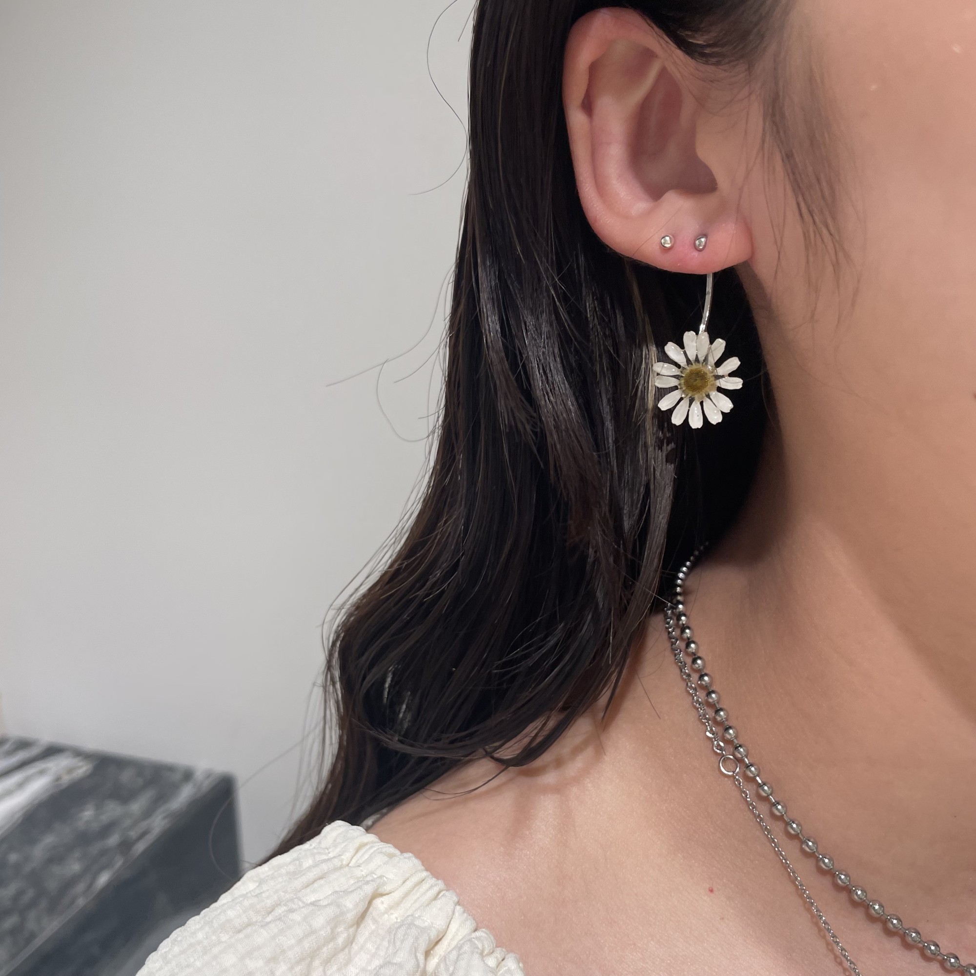 🌼夏にオススメ🌼お花ピアス🌻