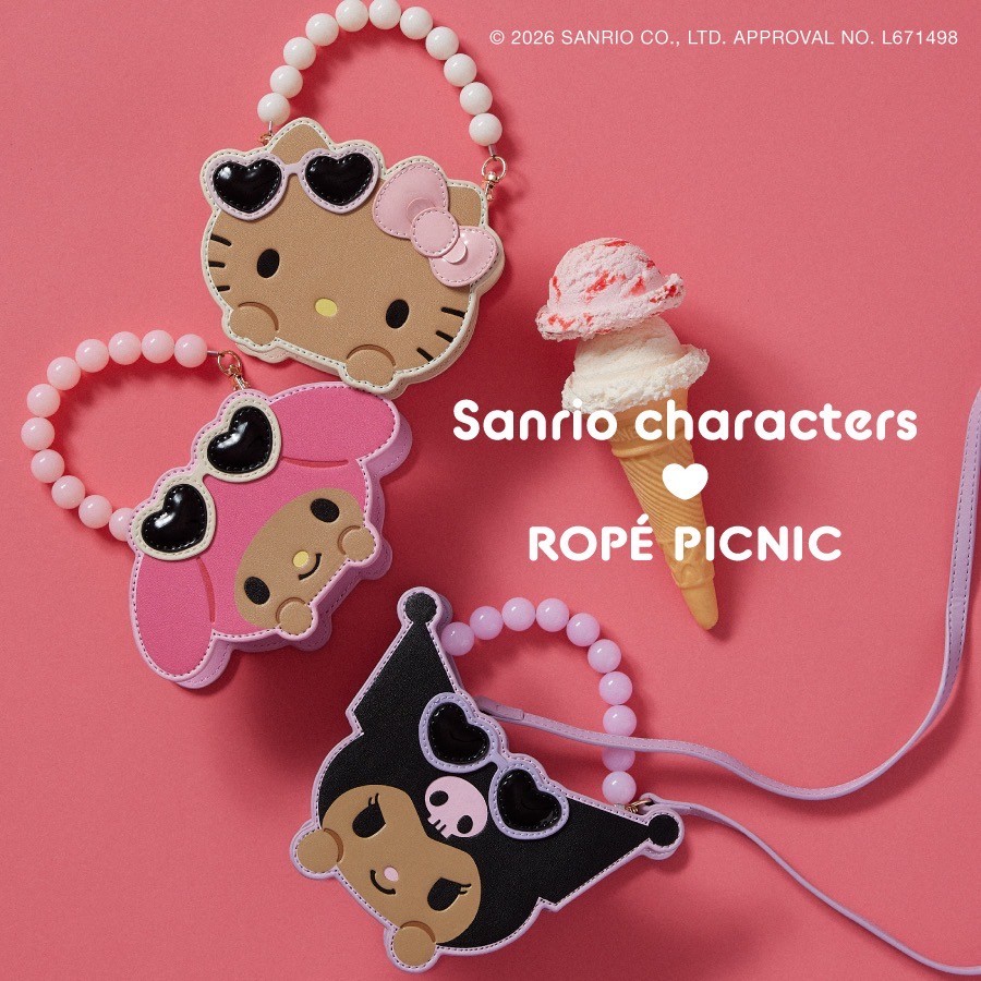 サンリオキャラクターズ×ROPÉ PICNIC コラボレーションアイテムが登場!