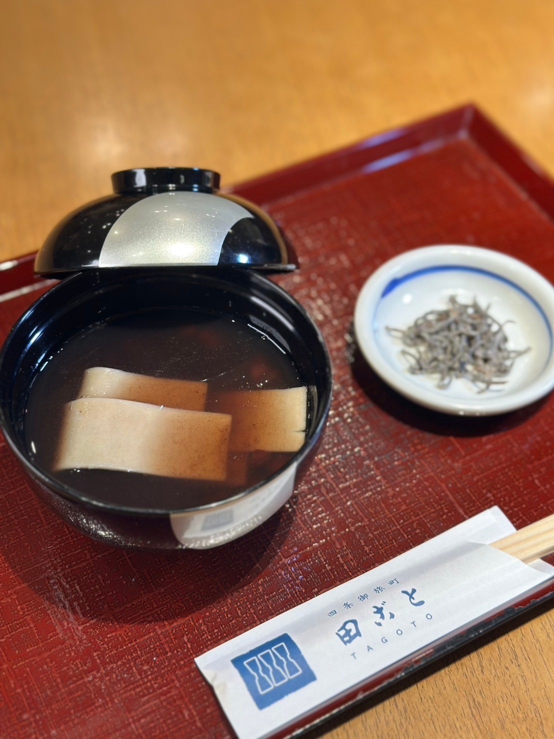 蕎麦屋のぜんざい