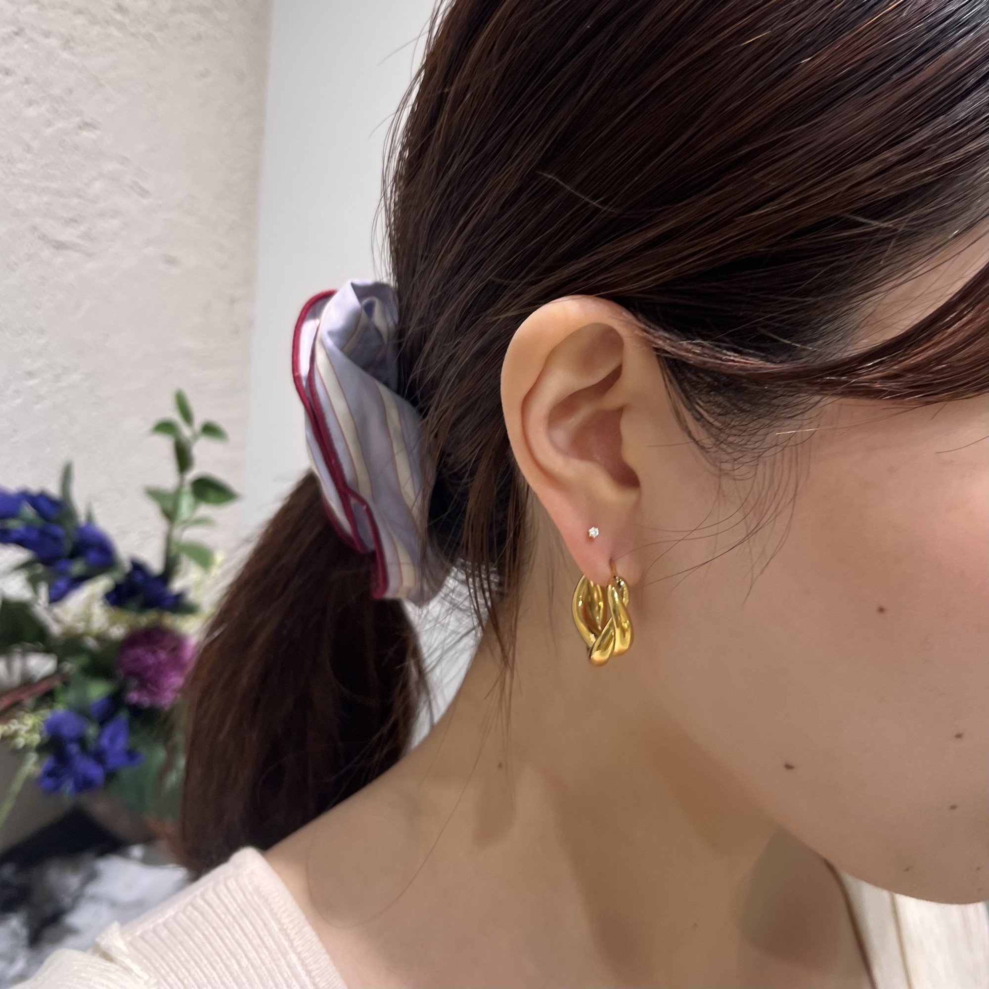 【💛カラー別🩵ピアスコーデ👂🏻】