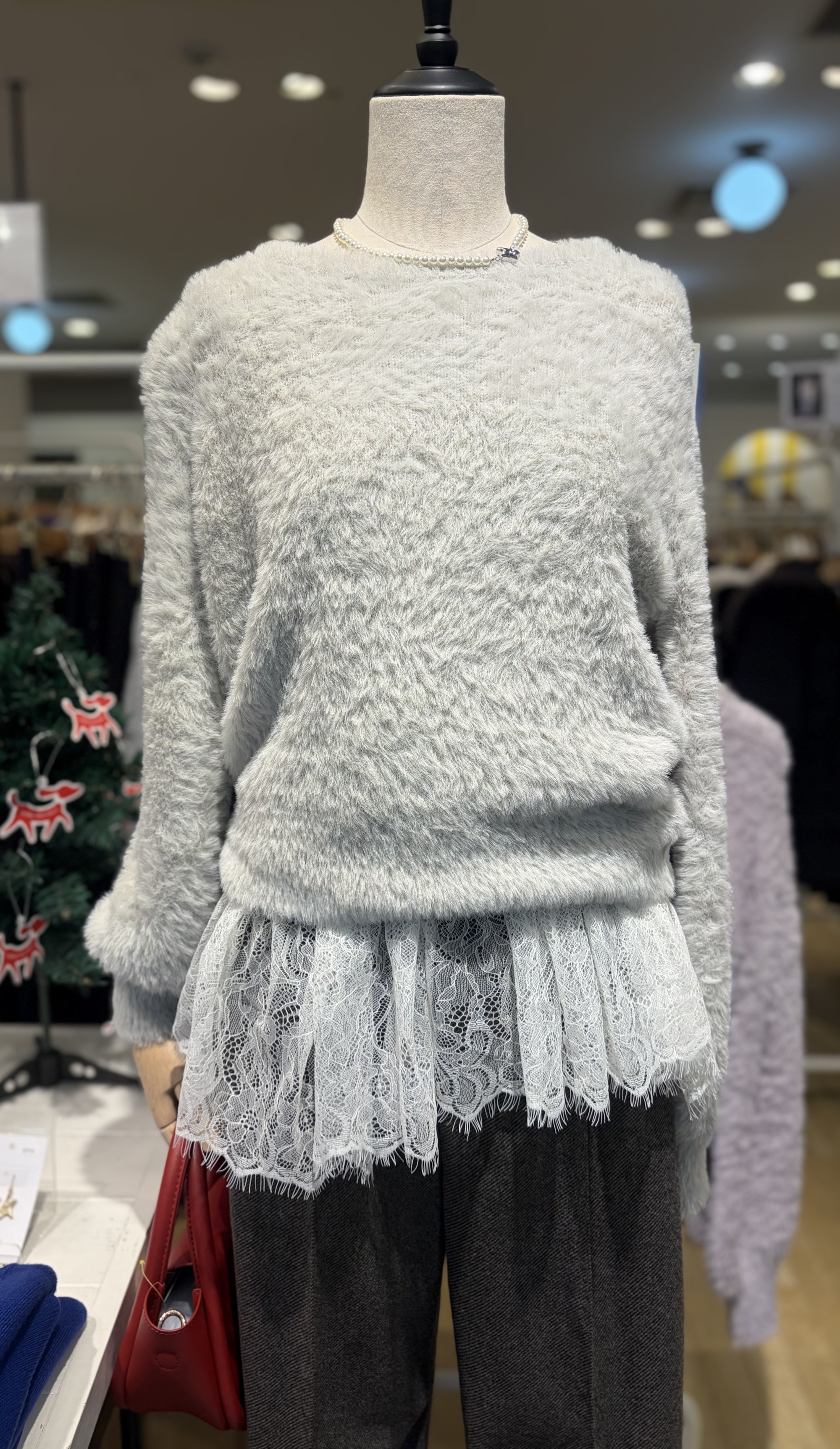 【ふわっと可愛く…】ショートニット