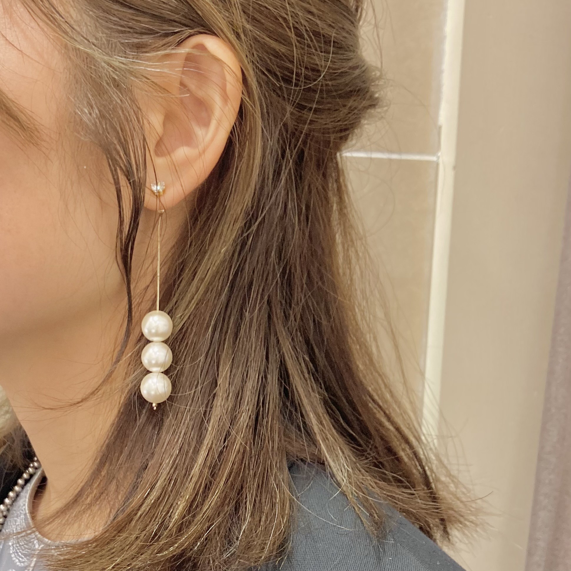 New⭐︎アシンメトリーパールピアス