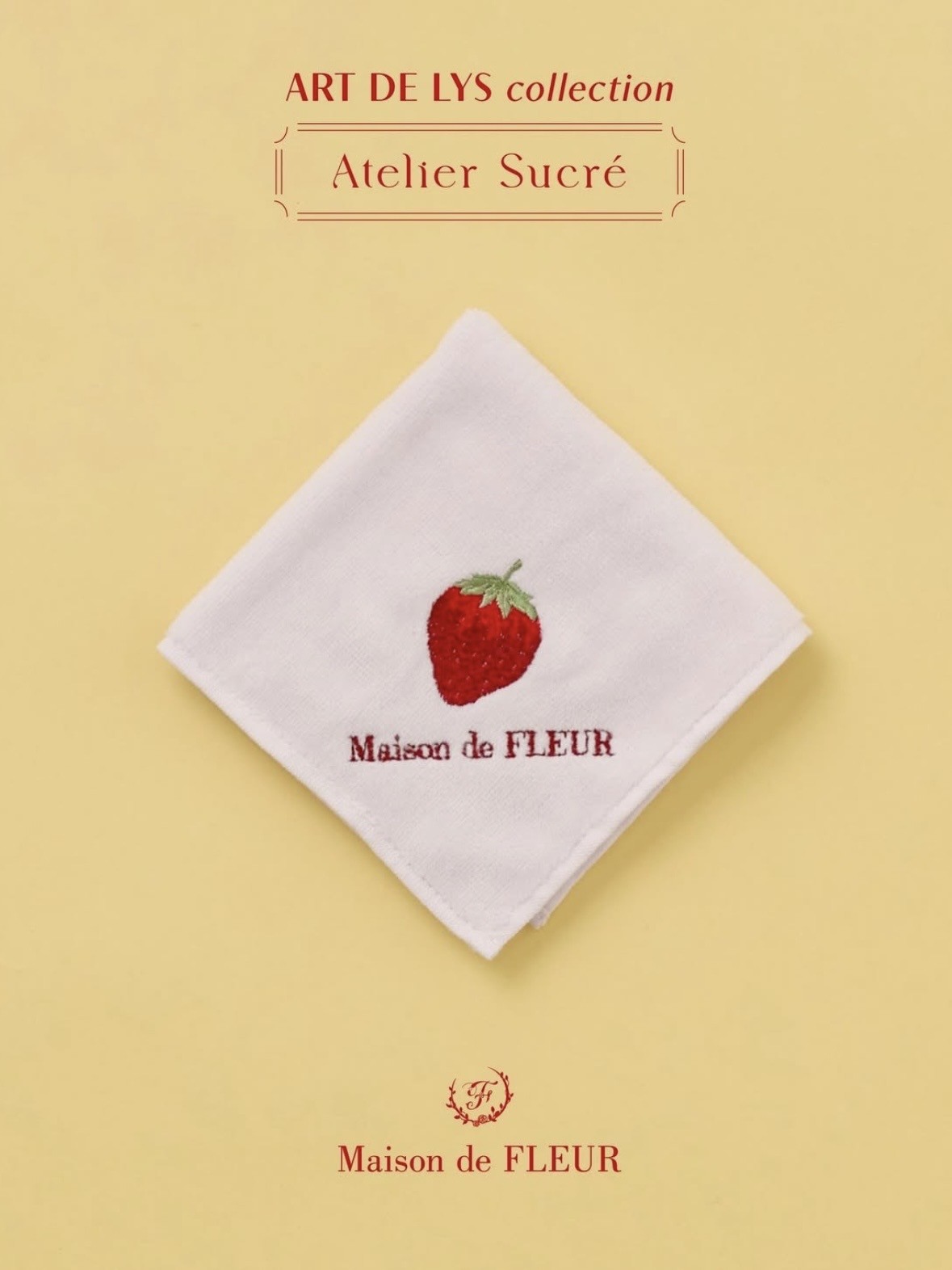 いちごのオリジナル柄を繊細な織りで表現したコレクションが登場🍓