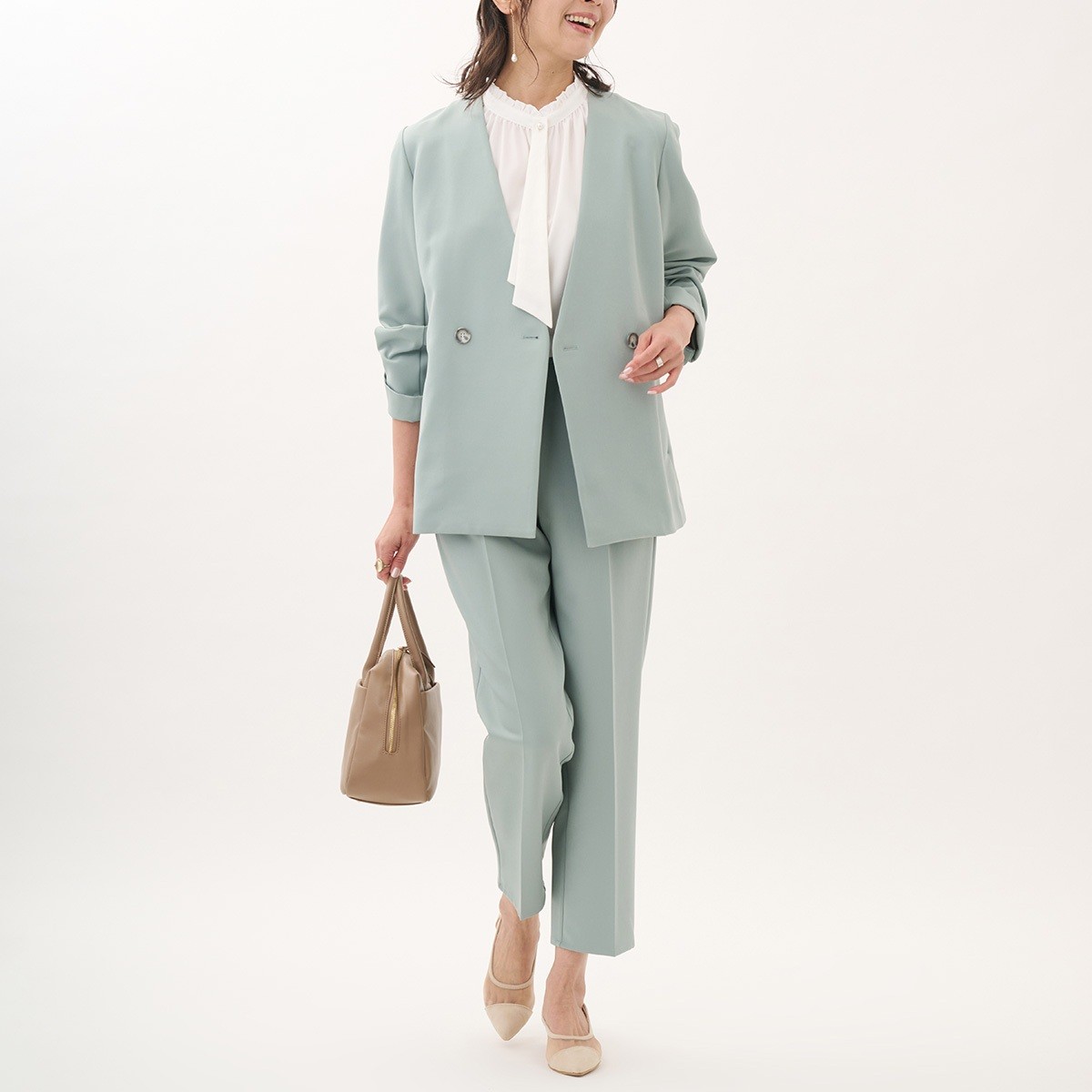 ON・OFF問わずどんなスタイルにも合う！【すごナノ撥水】ノーカラージャケット