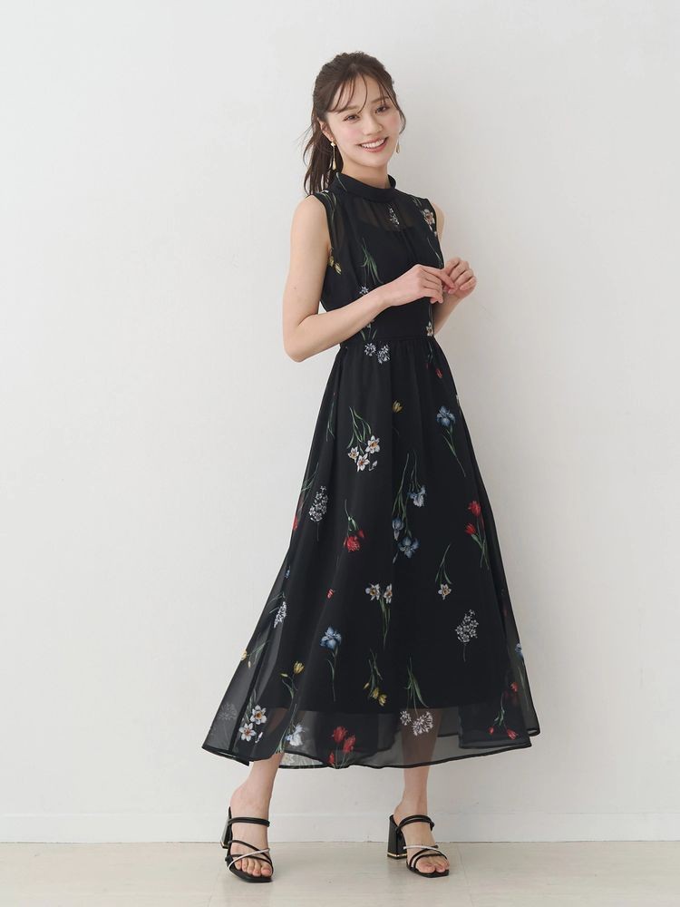 王道花柄ワンピース！