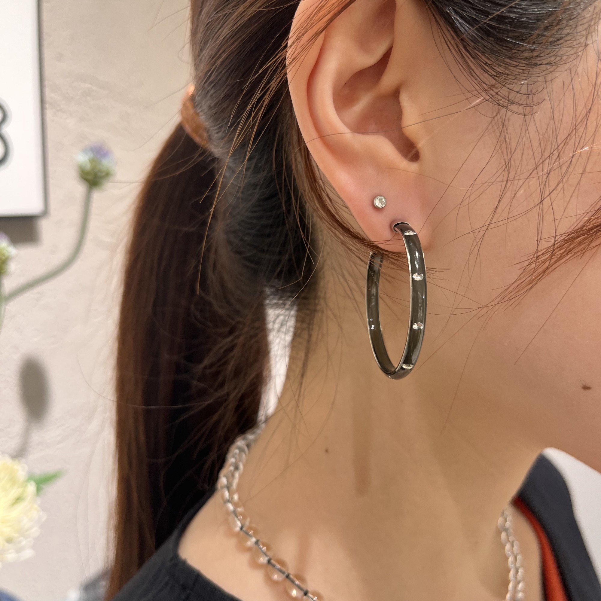 【💎新作🩶人気のフープピアス💎】